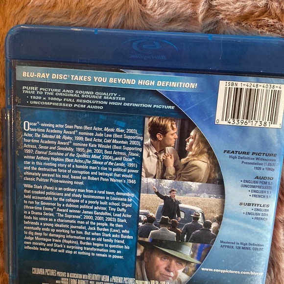 All The King’s Men Blu-ray DVD Sean Penn Jude Law Kate Winslet Anthony Hopkins - Picture 6 of 8